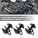 Micro Traders 40Pcs Motorcycle Fairing Bodywork M5 M6 Bolts & Spring Spire Speed Fastener Clip Nuts Kit Fit for Most Motorbikes Black