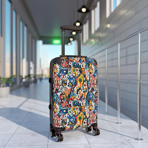 Picasso Style Artwork - Premium Travel Suitcase3