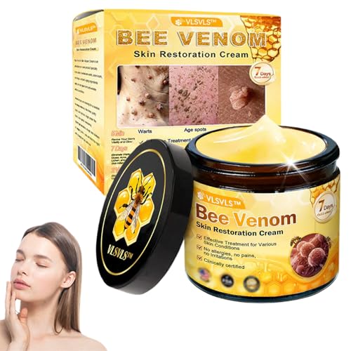 ATTDX VLSVLS Bee Venom skin Restoration Cream,Bee Venom Skin Treatment Cream,Effectively Reducing Blemishes,Deeply Cleanses and Moisturizes the Skin (1PC)