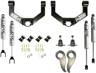 Kryptonite Stage 3 Leveling Kit w/Heavy Duty Control Arms & Fox Shocks KR20STAGE3FOX Compatible with 2020 Chevy Silverado/GMC Sierra 2500HD 3500HD
