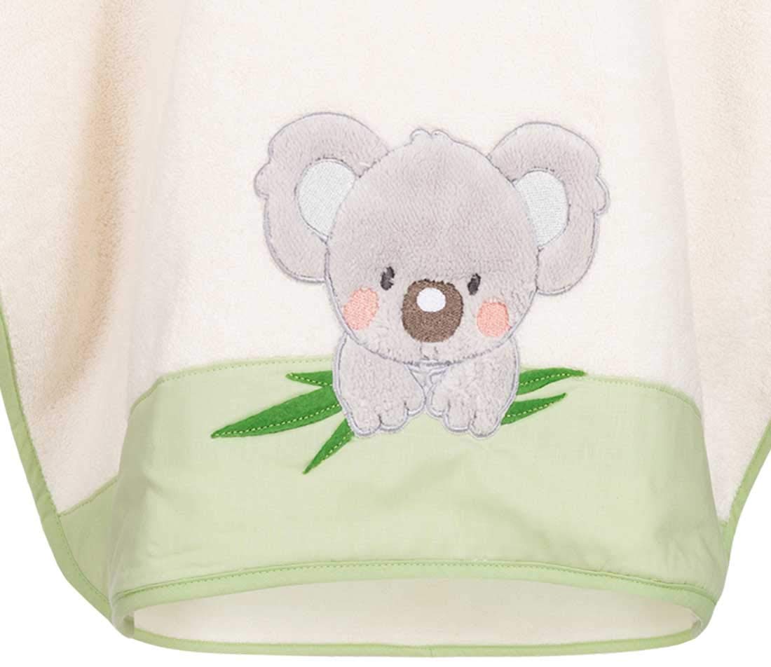 Morgenstern Kinder Badeponcho Koala grün