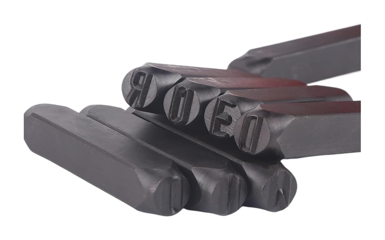 Metal Stamping Tool Set, Carbon Steel Letter Number Stamp Punch Set 2-12.5mm 36 Pieces for Leather(3mm Letters)