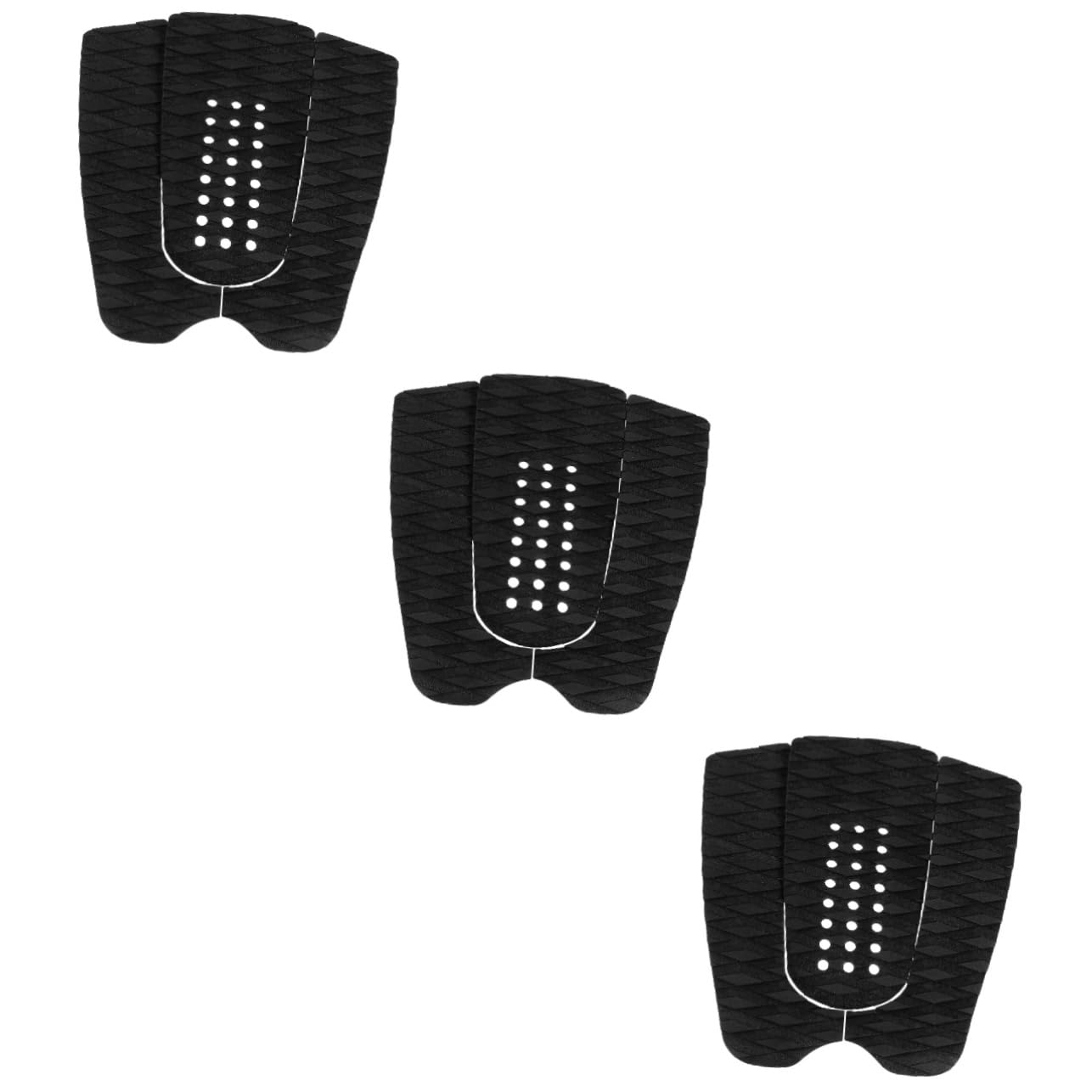 SUPVOX 9pcs Surfboard Traction Pads Maximum Grip - Tail Pads Easy Adhesive Design for Surfing Eva Material for Professional Personal Use for Beginners Experienced