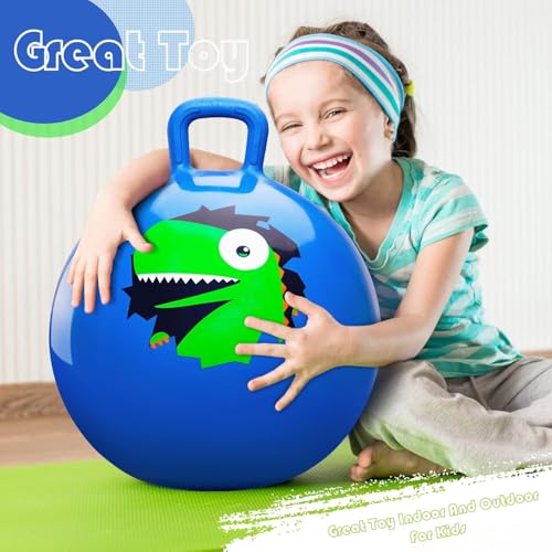 PlayZap Hopper Balls for Kids 6-12, 20 Inches Bouncy Ball with Handle, 20" Inflatable Bouncing Hopper, 50cm Jumping Toys, Garden Hopping Toys Girls Boys Gifts - Image 7