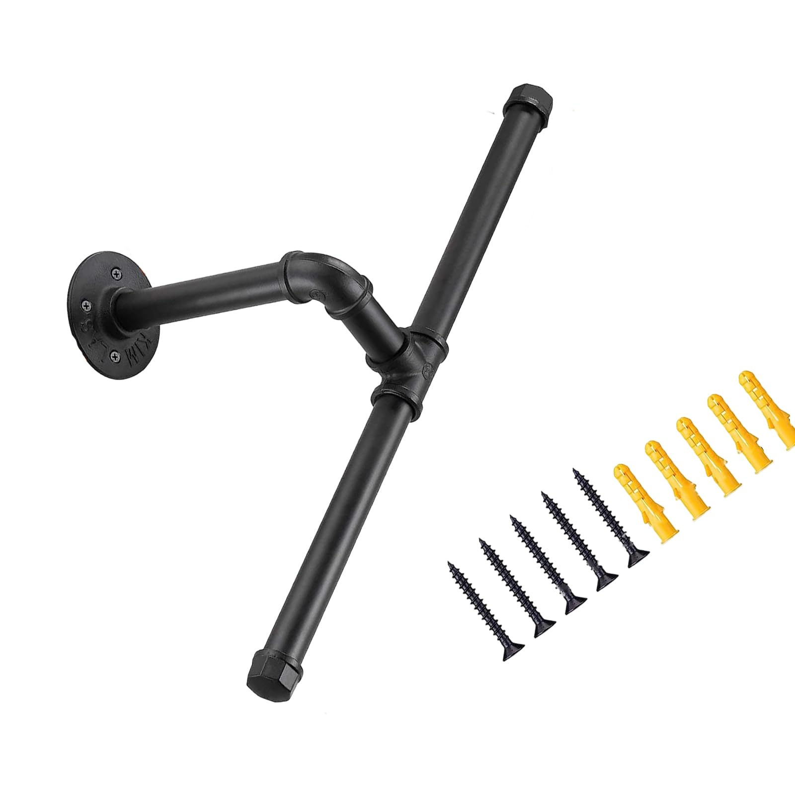 HDOYTXXM Wall Mounted Garment Rack Rustproof Metal Construction Ideal for Small Space Metal Wall Mounted Coat Rack