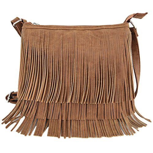 Western Cowgirl Style Fringe Cross Body Handbags Concealed Carry Purse Country Women Single Shoulder Bags