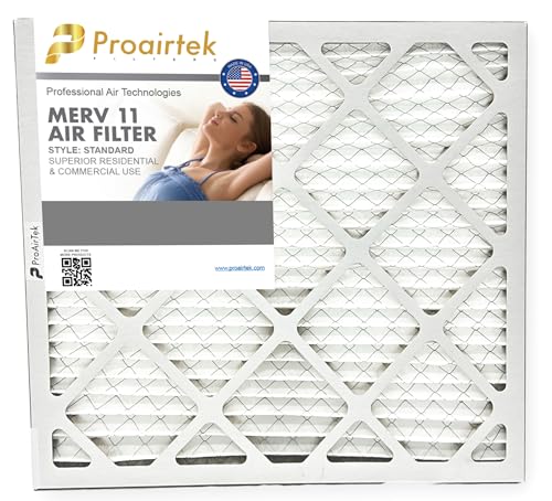 Filtre à air standard 22x22x1 MERV 11 Proairtek AF22221M11SWH pour maison saine