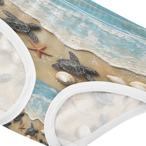 Beach Sea Turtles Starfish Shell Toddler Girls's Underwear 2T 202b89194