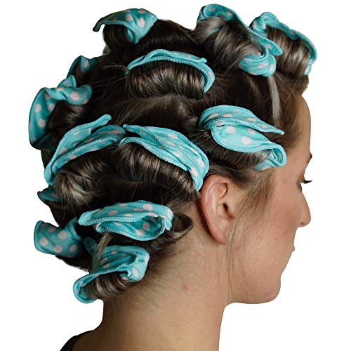 New Best flexible foam and sponge hair curlers in the industry, revolutionizing old fashion rods into 20 new night curlers that are comfy to sleep on. (Pink)