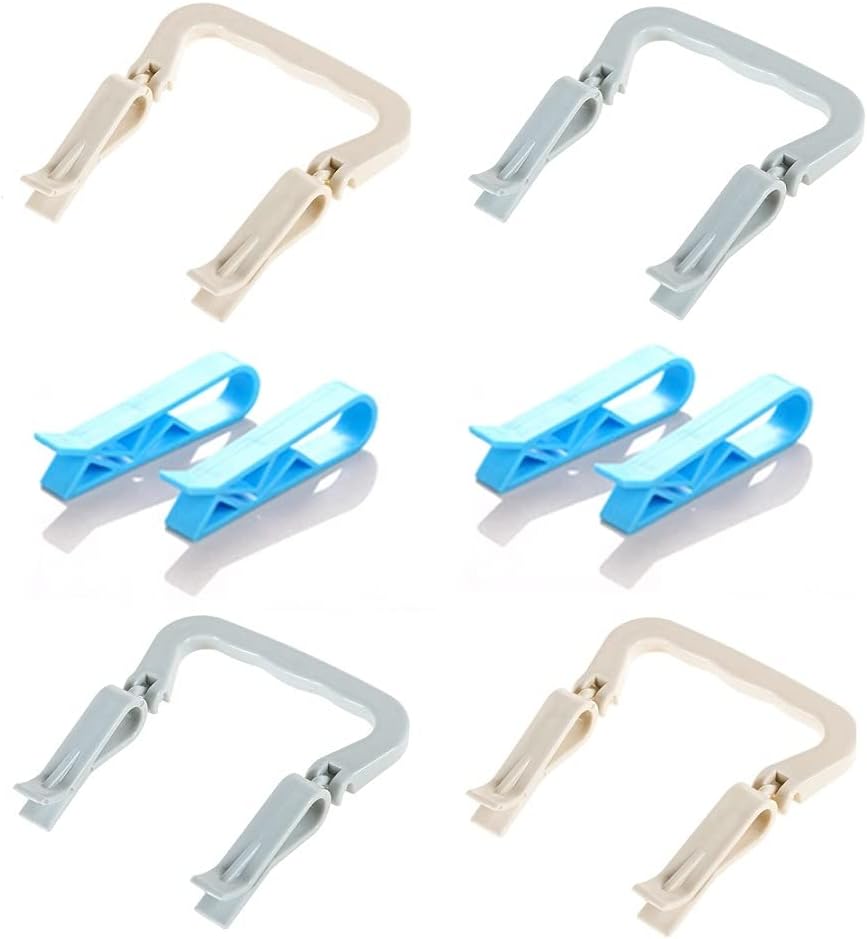 Garbage Bin Clip 4 Pack, Trash Bag Clips with Handle, Trash