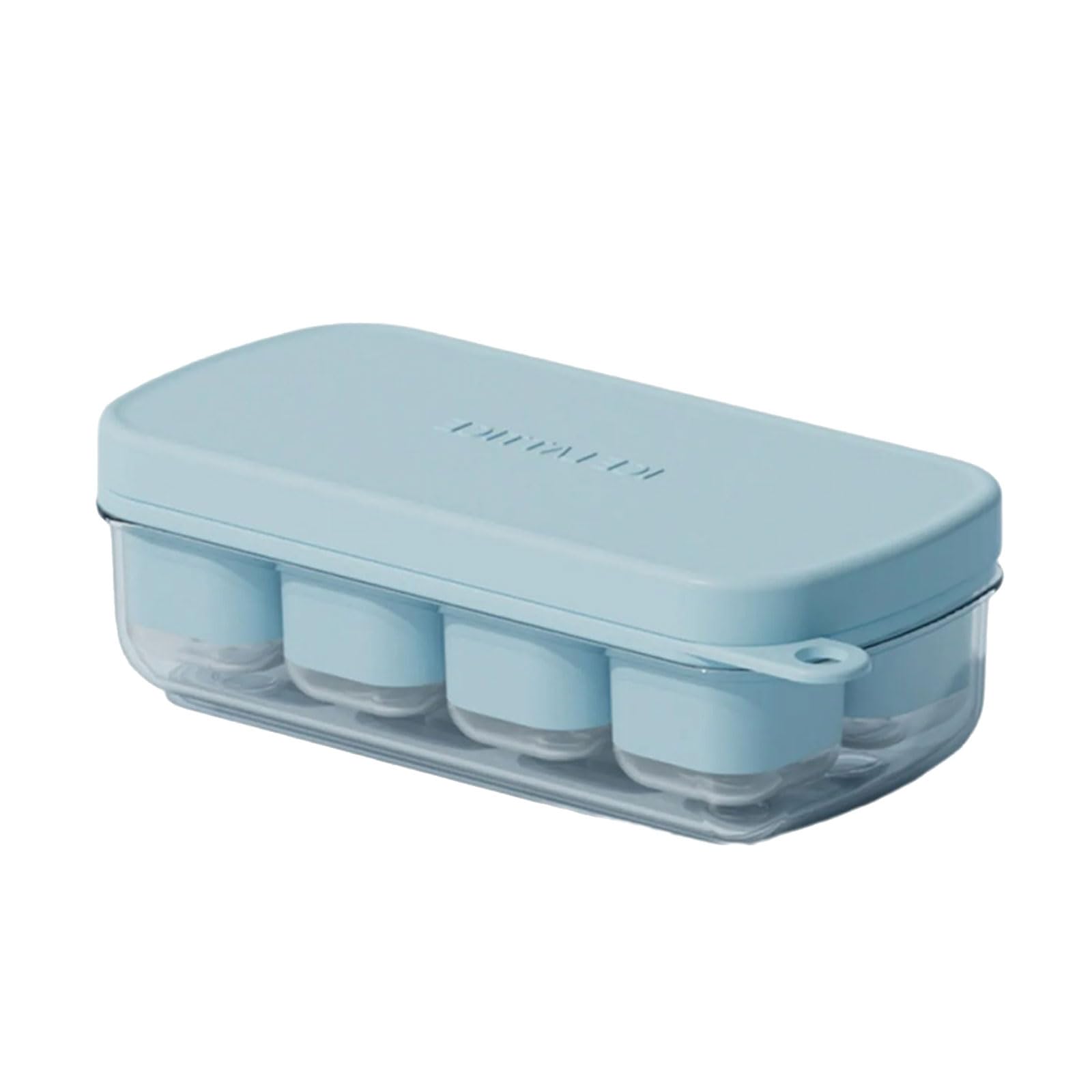 Tsophreniq Cubes Tray with Lid for Freezer Cocktails Drink Baby Food Silicone Ice Maker with Lid Ice Molds