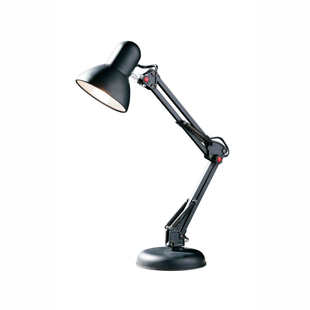 Orsina Comtemporary Black Desk LampModern And Timeless Design Bedside Table LightSleek Lamp On Livingroom Table from B&Q