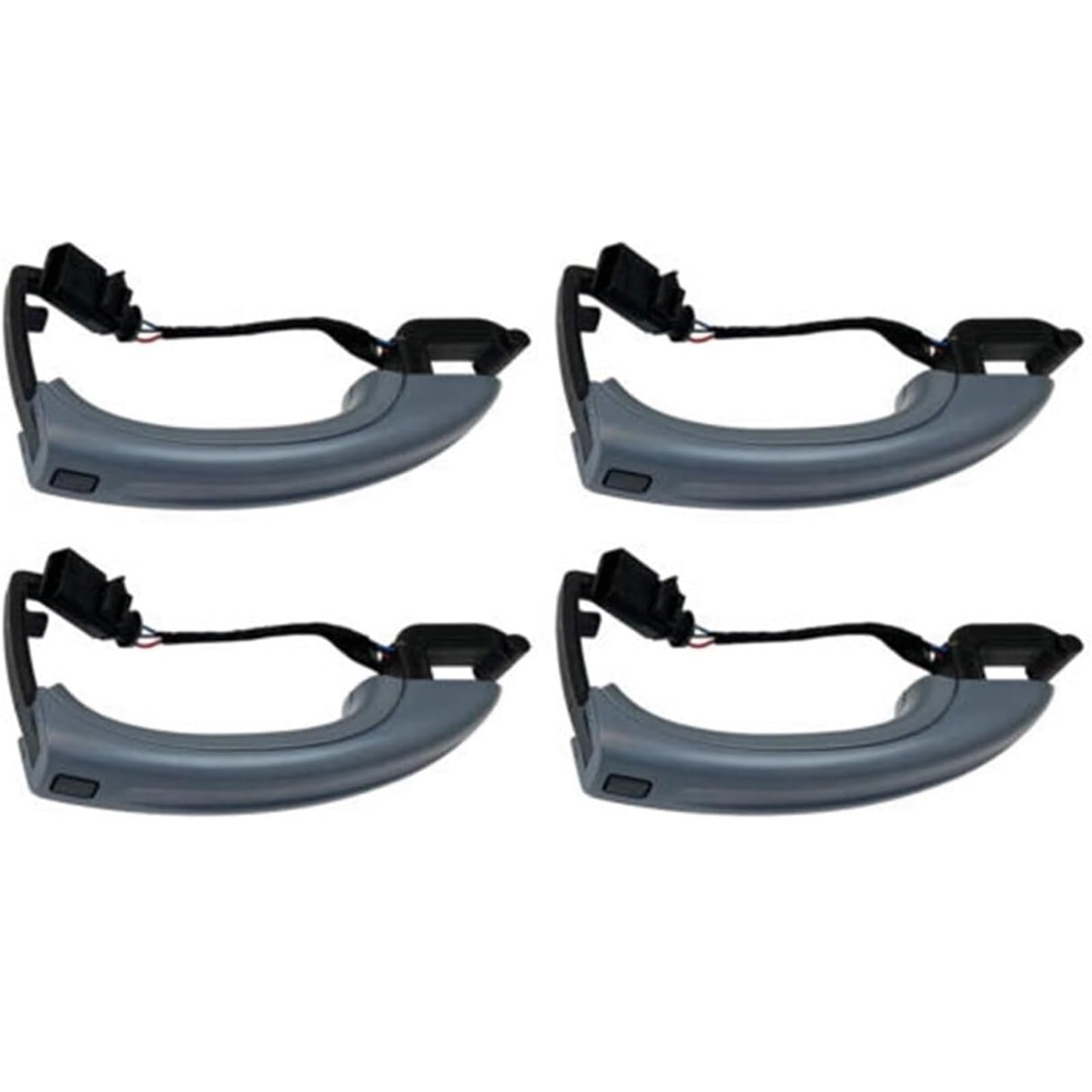 Glymzoi One Color Car Exterior Door Handles Outer Door Handle Q7 2007-2015 4L0837205a 4L0837205b 4L0837207a Old Style 4Pcs