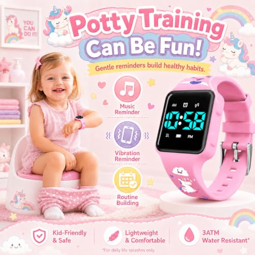 Image of BEN NEVIS Potty Training Watch, Digital Toddler Watch with Countdown /Music /Alarm Clocks /Vibration Reminder and Waterproof, Remind Toddler to Go to The Toilet