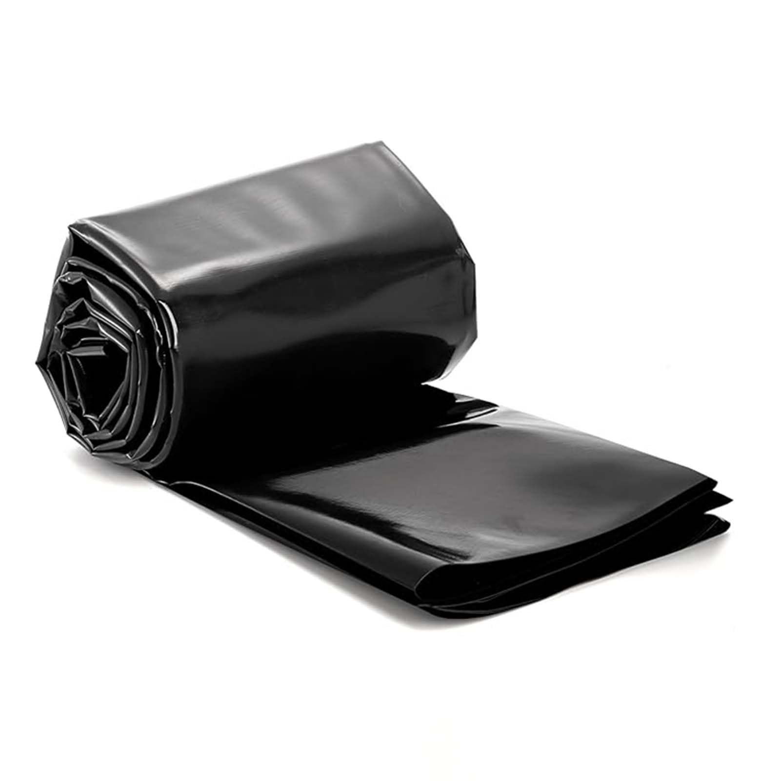 Whnoorher Heavy Duty Black Pond Liner HDPE Waterproof Geomembrane Flexible Impermeable Pond Membrane for Aquaculture Construction Site Artificial Lake, UV Tear Resistant(6x6m(19.7x19.7ft))