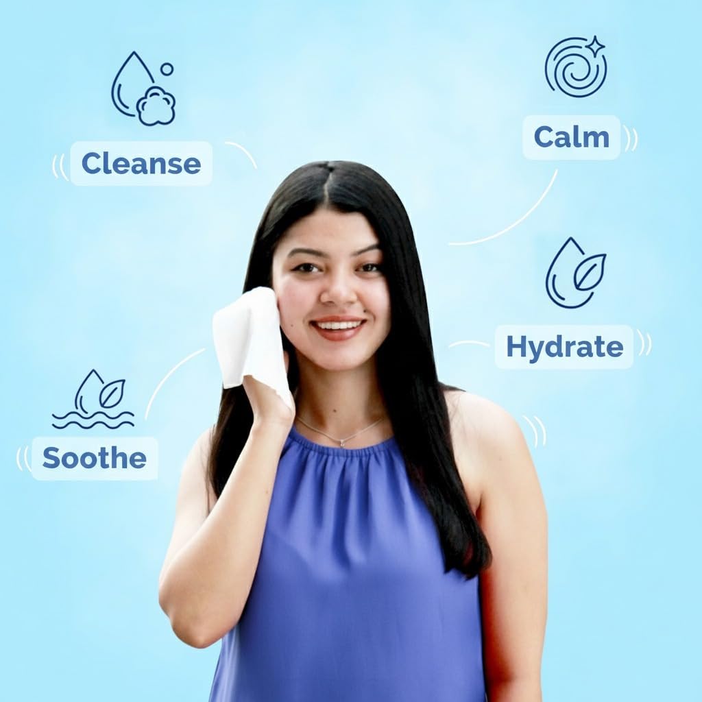 Kressa Refreshing and Cleansing Wet Wipes | PH Balanced | 1 X 50 pouch (50), Multicolour 1