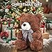 Brown Teddy Bear Stuffed Animal, Valentines Day Gifts for Kids, Bear Gifts for Girlfriend, 8″ Soft Stuffed Bear Plush Toy for Kids 3+, Teddy Bear Baby Shower Decorations, Birthday Xmas Gifts(Brown)
