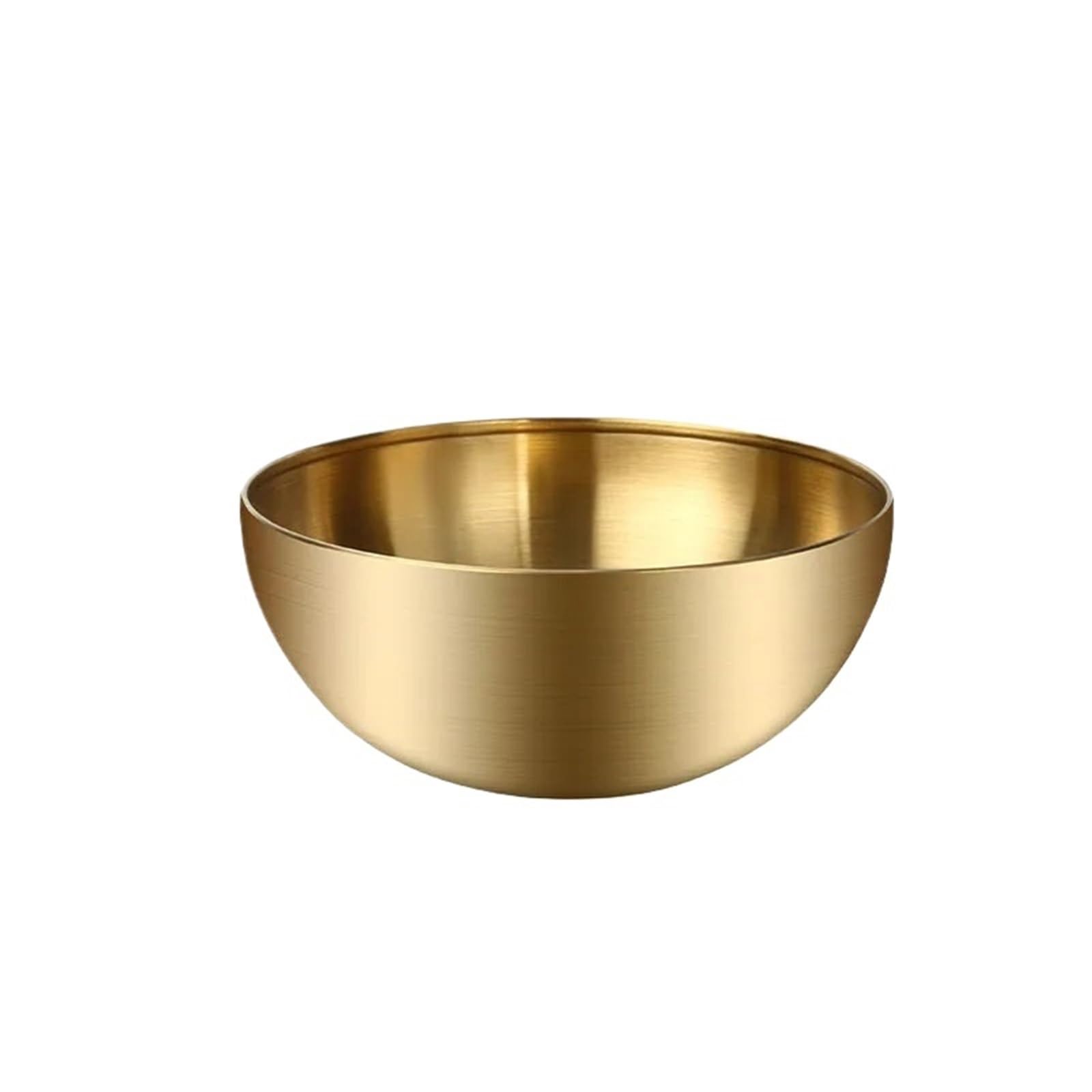 Cuenco de acero inoxidable Ensaladera De Acero Inoxidable 15 Cm, 20, 24 Y 28, Cuenco Multifuncional For Fideos, Redondo Dorado Plateado(Gold 28cm)