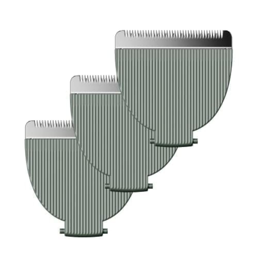 Meridian - Replacement Trimmer Blade - Sage Ceramic Blades for Electric Body and Pubic Hair Trimmer - Pack of 3