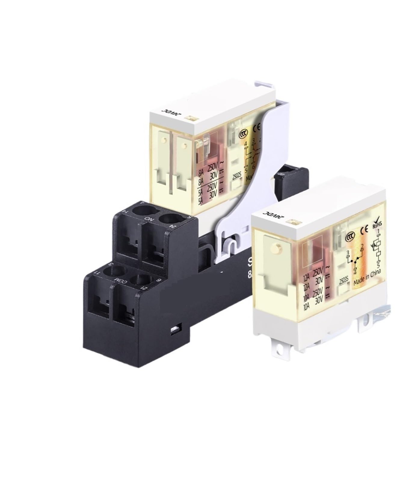 Relais intermédiaire RJ2S pour remplacer les modules de commande DC 12V