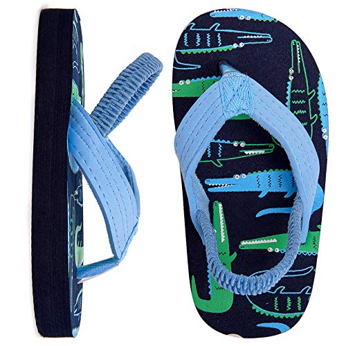 Image of Boys Girls Strap Flip Flops Sandals Cute Cartoon Unicorn Shark Toddler Flip Flop Kids Pool Beach Flat Slide Summer Water Shoes