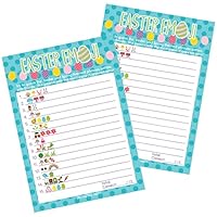 DISTINCTIVS Easter Emoji Game for Kids – 25 Cards, Fun Classroom Activity for Easter Parties, Spring Events, and Egg Hunts