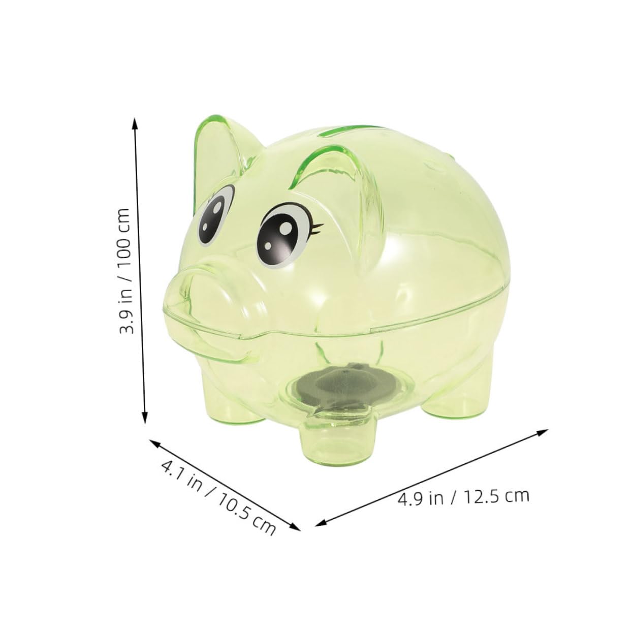 2 Alcancías De Cerdito Transparentes Para Niños – Divertidas Y Educativas Para Ahorrar Monedas