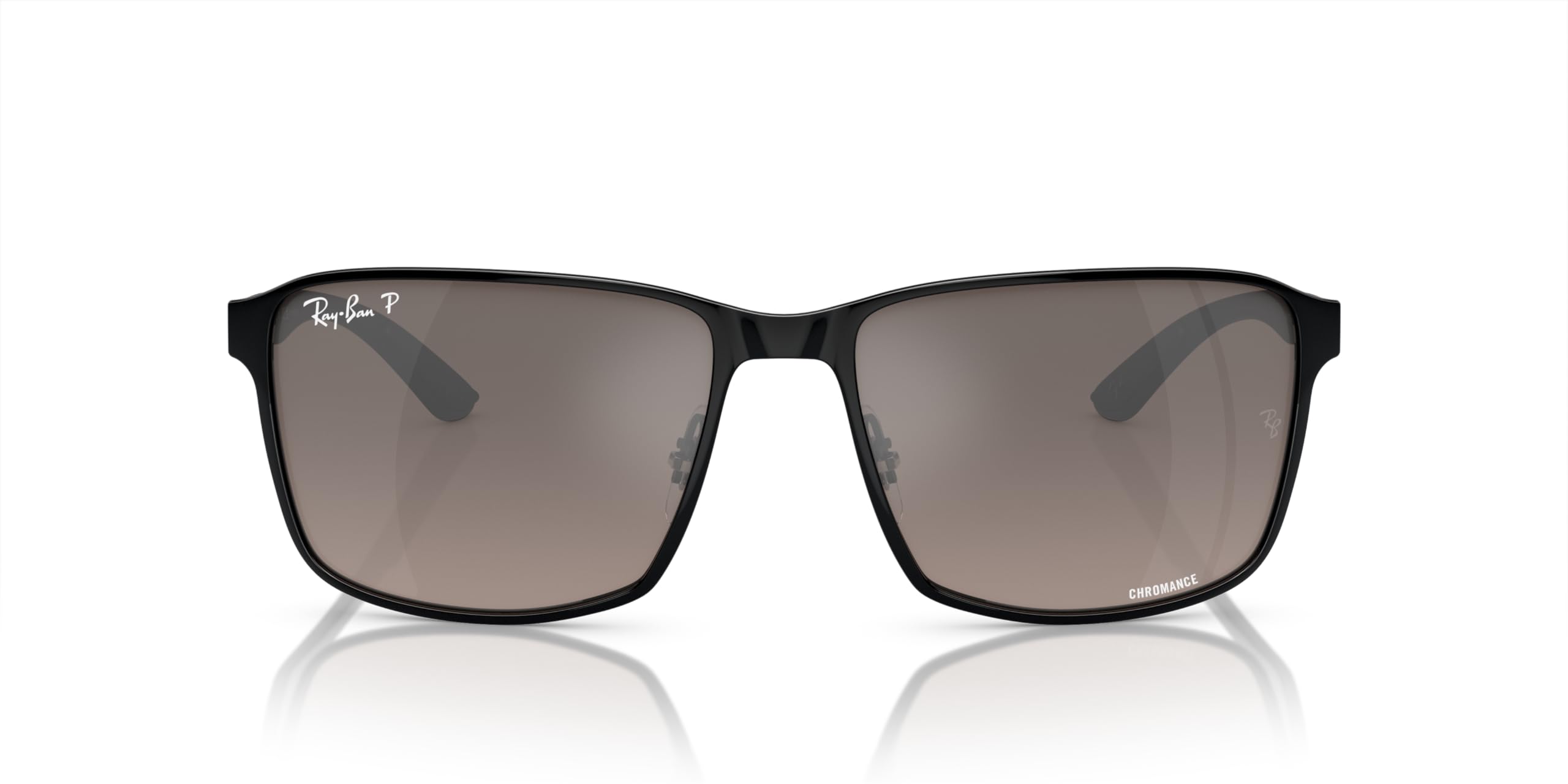 Ray-Ban Rb3721ch kwadratowe okulary przeciwsłoneczne chromance