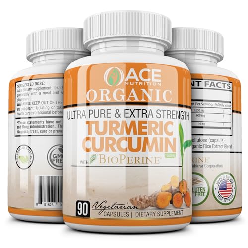 Turmeric Curcumin with Black Pepper – 90 Count Vegetarian Capsules Turmeric Supplement with Bioperine – 1650 mg Non-GMO Curcumin Supplements - Image 4
