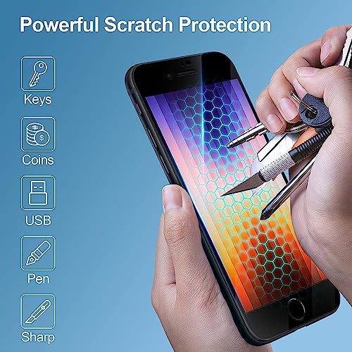 Image of TANTEK Designed Edge to Edge Tempered Glass for iPhone 8 plus Screen Protector Tempered Glass,Anti Scratch, Bubble Free Case Friendly Ultra Resistant -Pack of 2