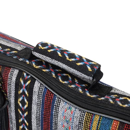 Image of MUINS Ukulele Bag,21 23 26 Durable Colorful Ukelele Case with Thicker Pad with Double Adjustable Straps, Storage and Handle(Grey, Soprano 21 Inch)