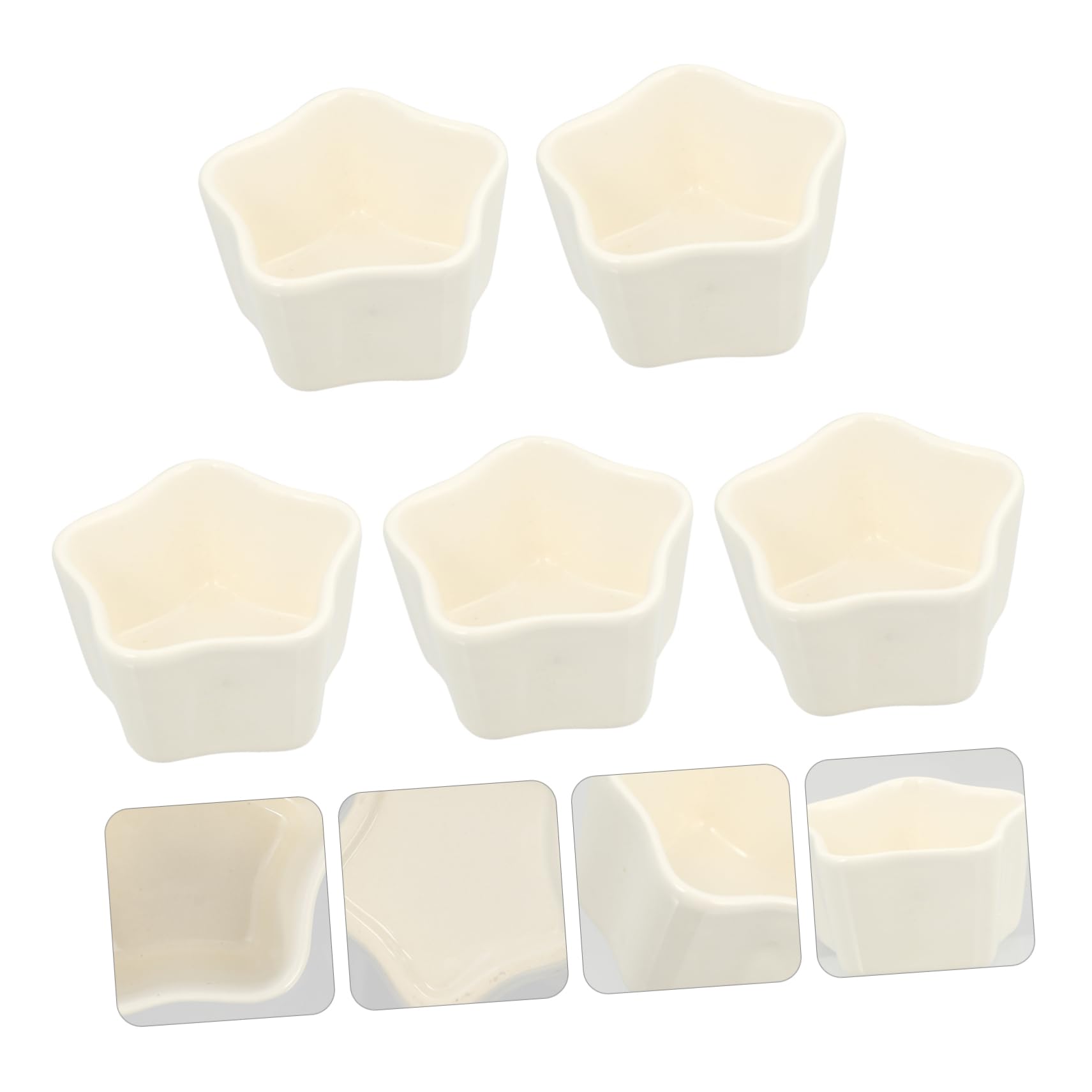 5piezas Molde Para Hornear De Cerámica Molde Creativo Para Postres Para Hacer Mousse Pasteles y Pudines Casa