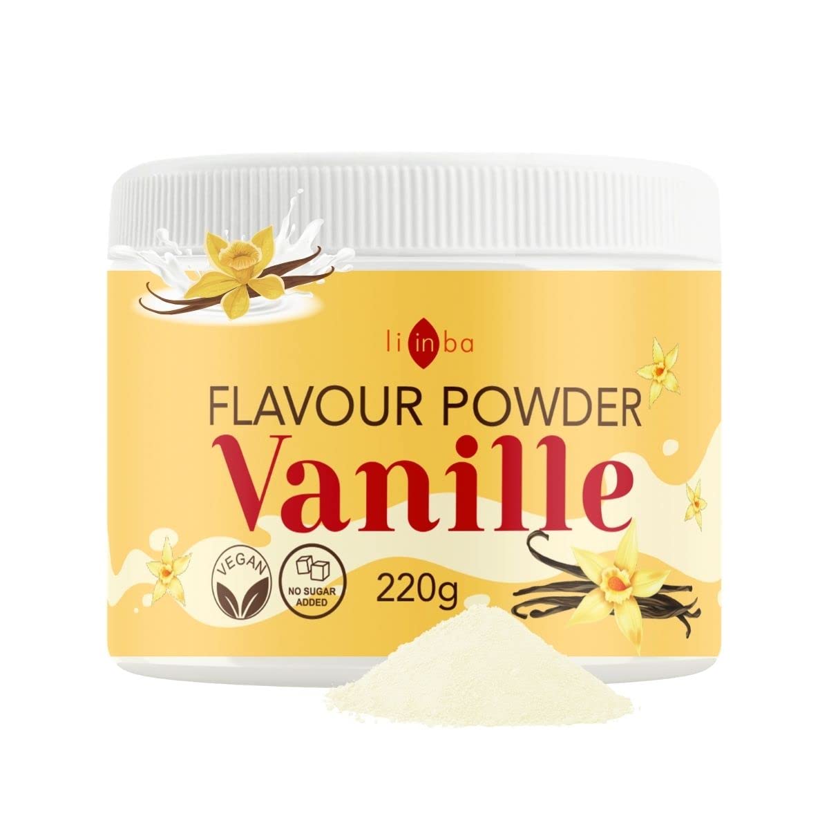 Flavour Powder VANILLE, Vanilla Geschmackspulver, Flavour Pulver mit