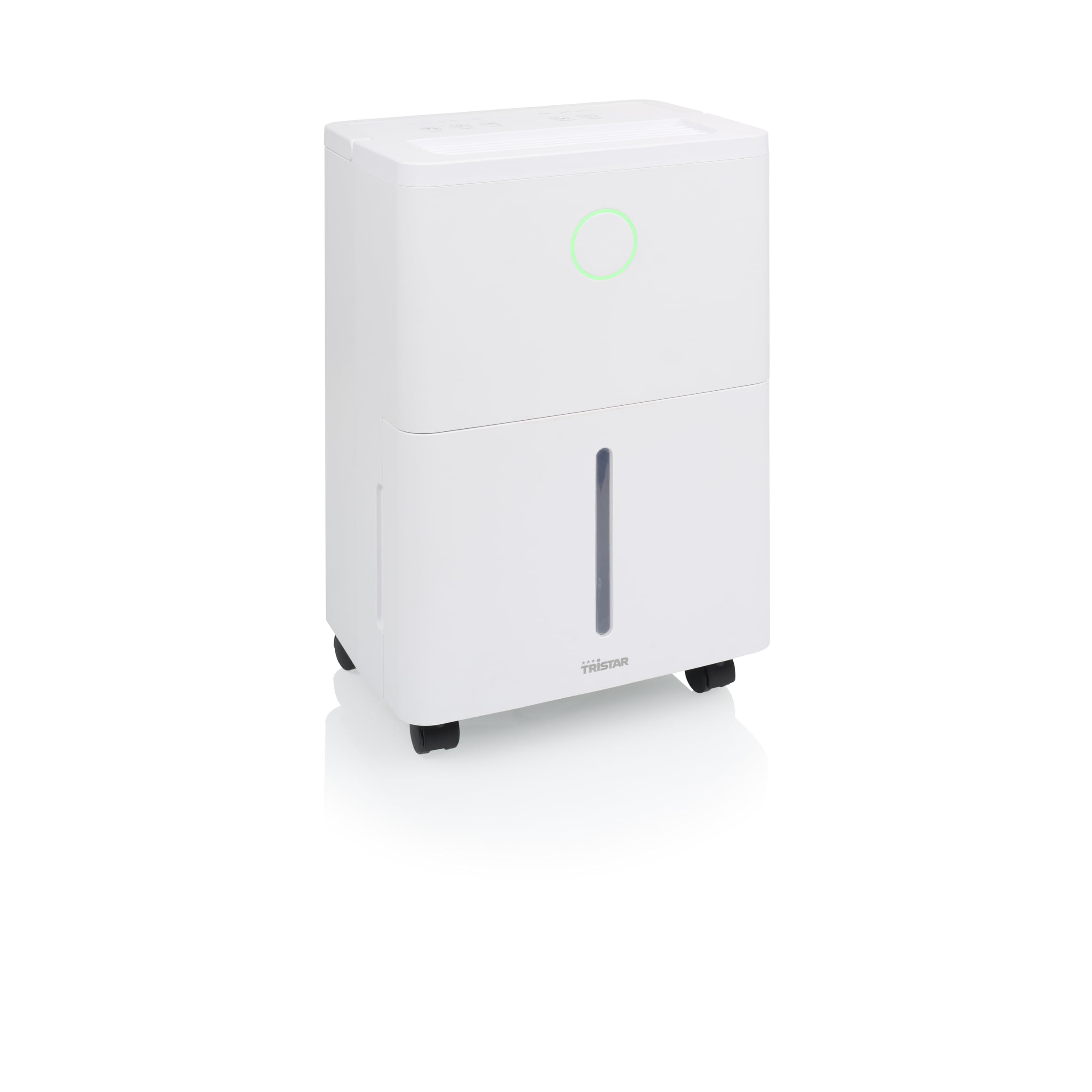 Tristar Deshumidificador - 6L por día - Depósito de agua extraíble de 1,7 L - Temporizador de 24h - Modo Noche Silenciosa 40dB - Protección infantil - Apagado automático - Con higrostato y ruedas - DH