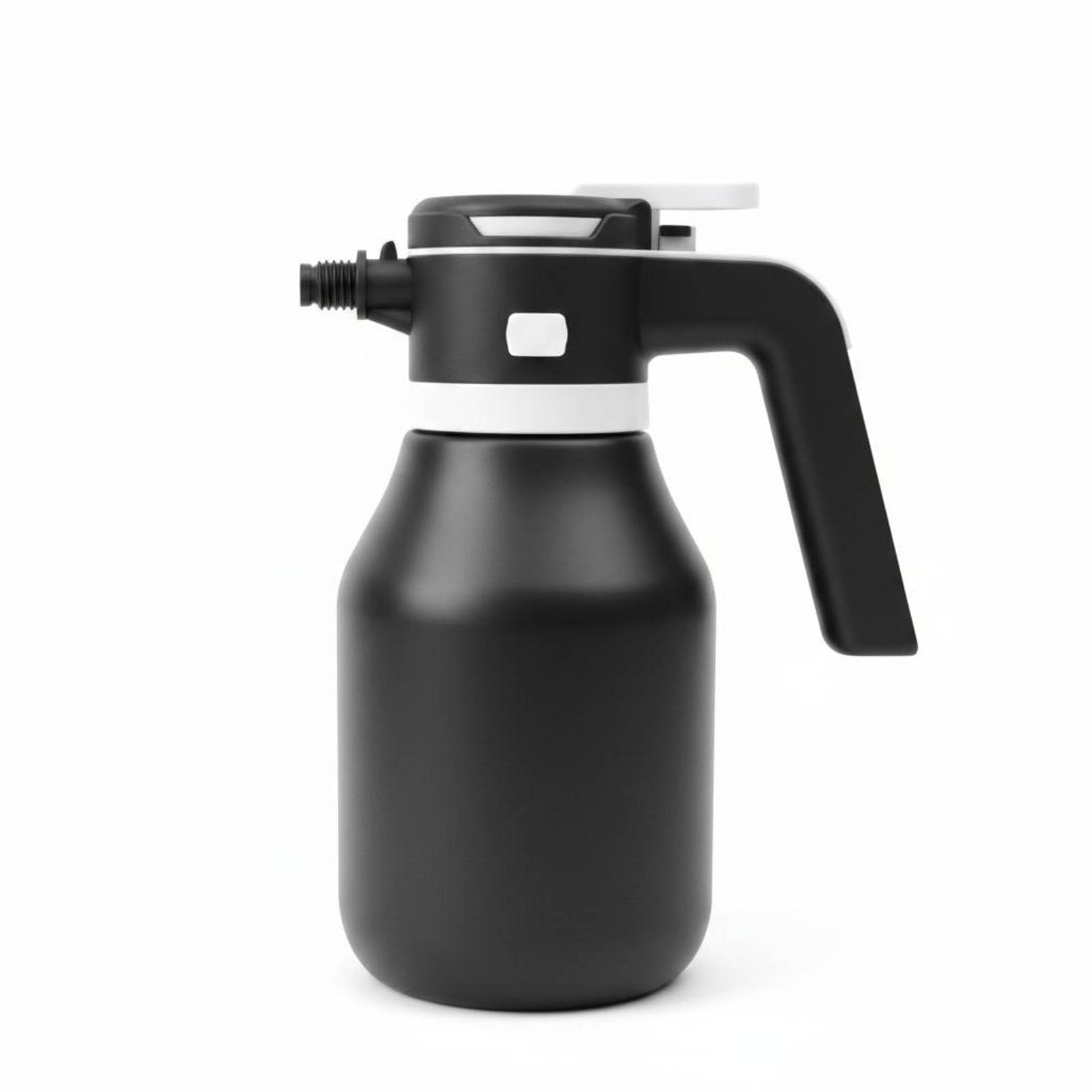 kowaku Pulverizador Eléctrico de Lavado de Autos Pulverizador Botella Rociador Espumador con de Dispersión y Control por Botón Depósito 2L Componentes, Negro, style to 2