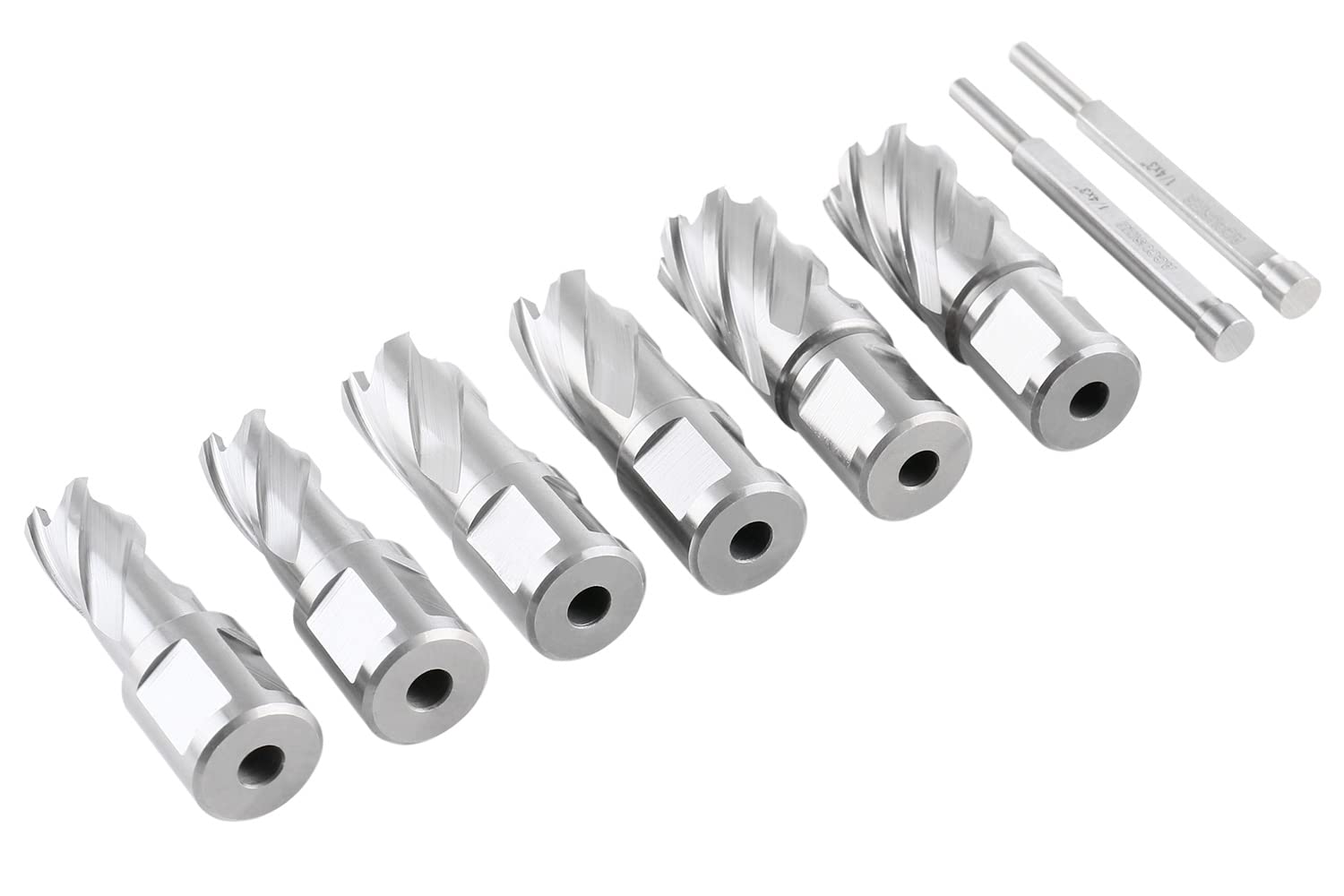 Accusize Industrial Tools - Juego de cortadores anulares métricos y pulgadas