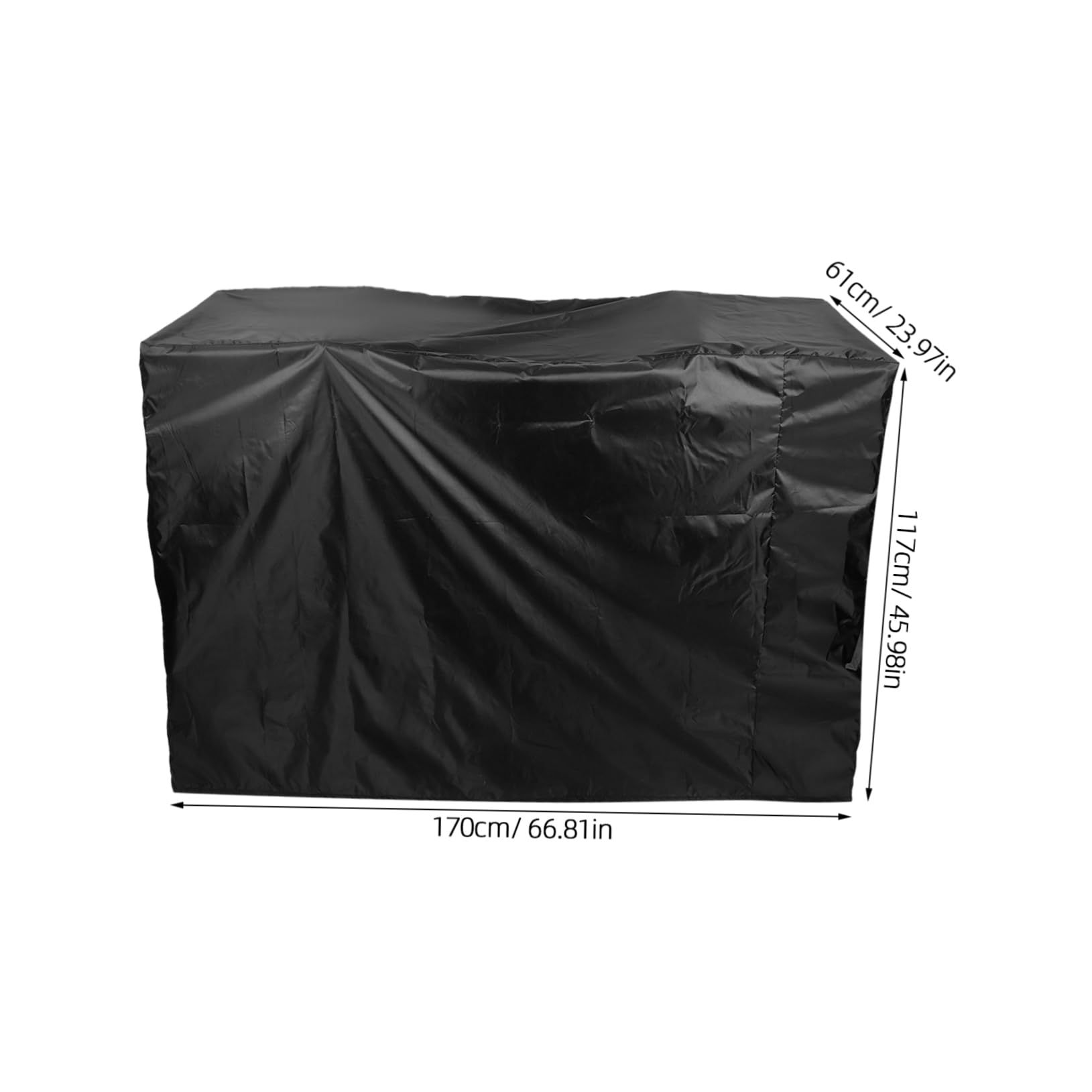FOMIYES Dirt-resistant Scooter Shelter Mobility Scooter Protective Cover in Black Waterproof Fade-resistant Oxford