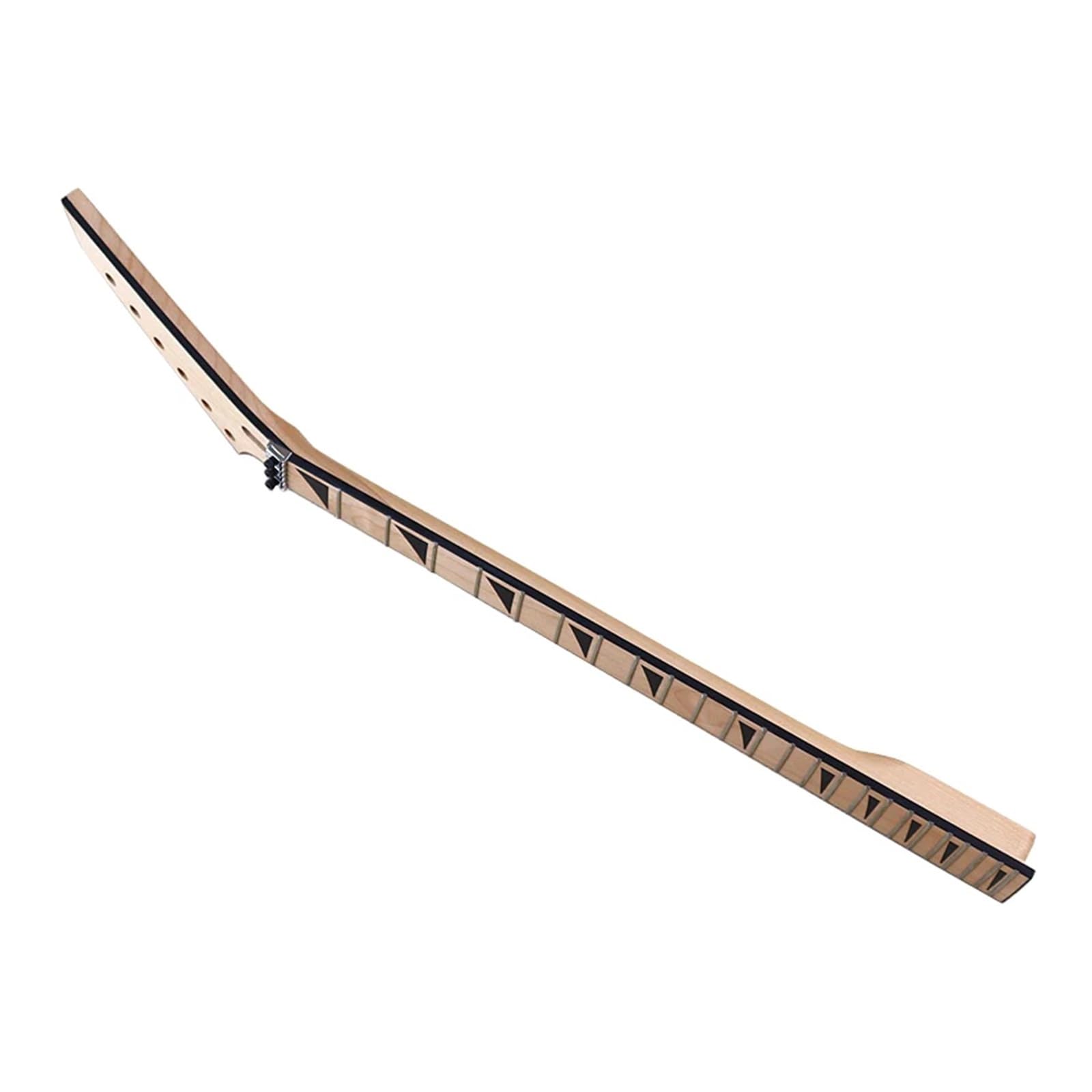 Manico for chitarra elettrica 6 corde con finitura opaca Tastiera in acero canadese 24 tasti con finitura diamantata naturale for parti IBZ