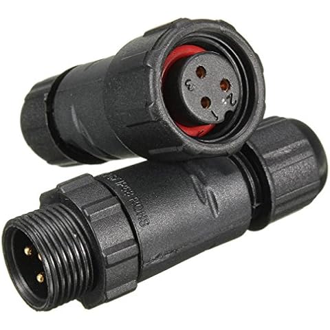 Junction Box IP68 Waterproof Electrical Cable Wire Connector Plug Socket 1pc (3pin) Cover
