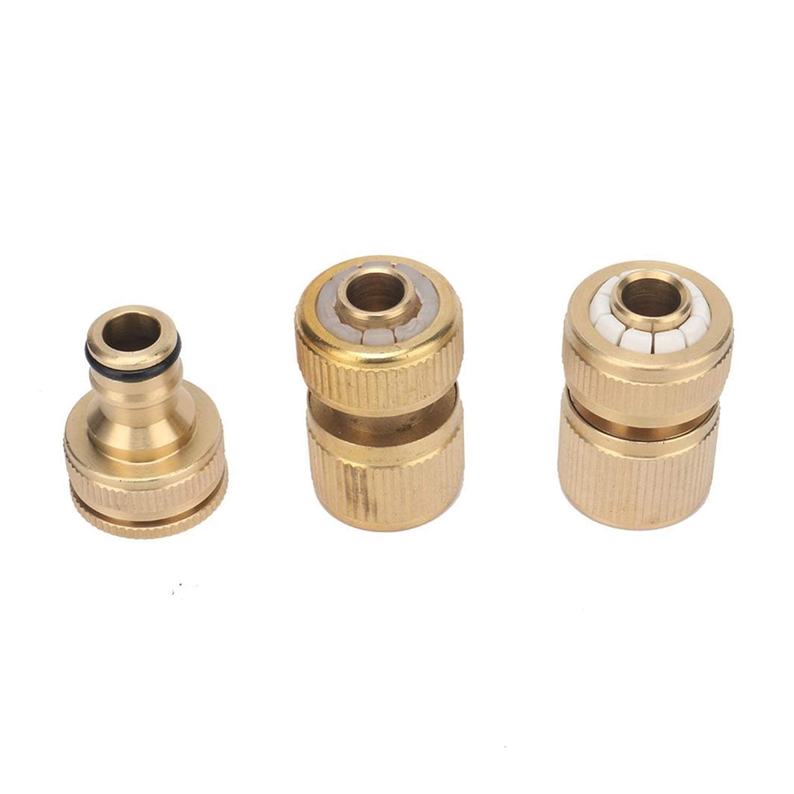 Confezione Da 2 Connettori Per Tubo Da Giardino In Ottone Per Rubinetto Del Tubo Da Giardino Doppio Connettore Maschio In Ottone 88767337