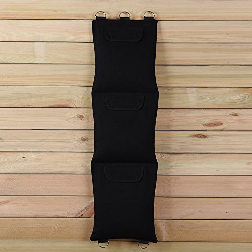 Black Canvas Punching Wallbag For Wing Chun One-Inch Fist Practice Option (Leather, 3-Section) Bcpu003 #TOP2