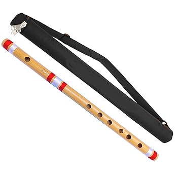 G Scale Medium Professional Flute, 18.5 inches with Free Carry Bag Bamboo Flute
