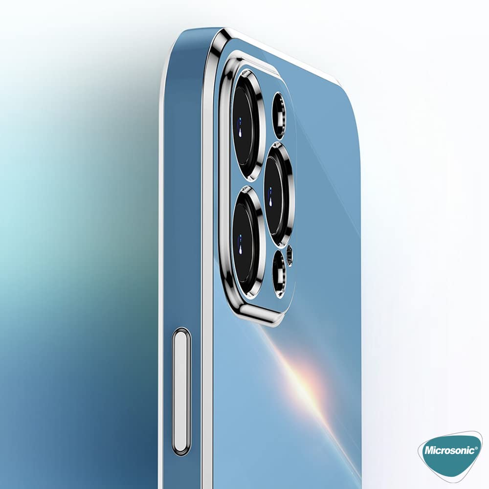 Microsonic Samsung Galaxy A53 5G için Kılıf Olive Plated Lila [Galaxy A53 5G ile Uyumlu Kılıf - Lila]
