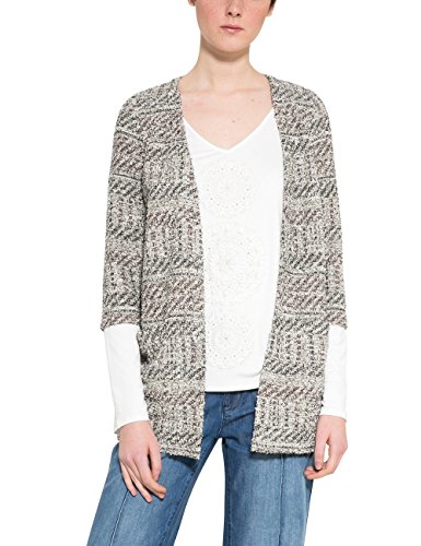 Desigual TS_Patricia Chaqueta Punto, Blanco (Crudo 1001), X-Large para Mujer