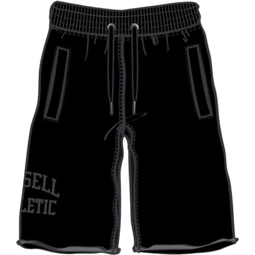 Russell Athletic A00901-IO-099 Logo Embossed Shorts Shorts Men's Black Size S