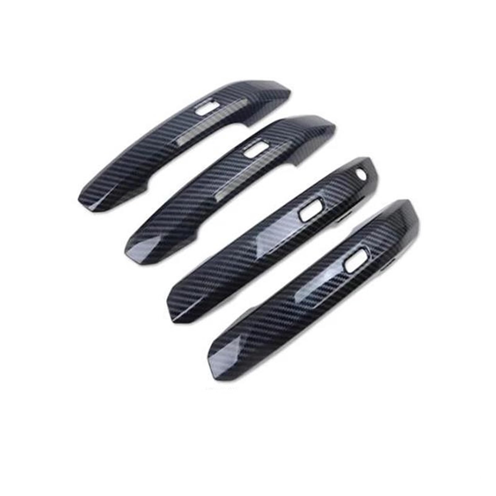 Qibbei One Color Carbon Fiber Smart Door Handle Cover For A4 B9 8W 2016 2017-2022 Car Exterior Accessories Stickers Trim