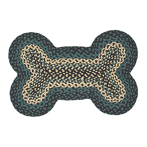 VHC-Brands-Pine-Grove-Bone-Shape-Indoor-Outdoor-Rug-Recycled-Polyester-Medium-Green-15x23 VHC Brands Pine Grove Bone Shape Indoor Outdoor Rug Recycled Polyester Medium Green 15×23
