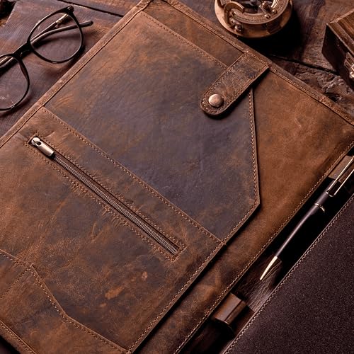 leather portfolio leather binder with pen leather portfolio for men and women leather padfolio leather folder portfolio binder business portfolio men and women