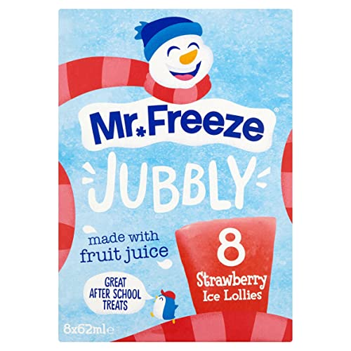 Mr.Freeze Jubbly 8 Strawberry Ice Lollies, 8 x 62ml (Frozen)