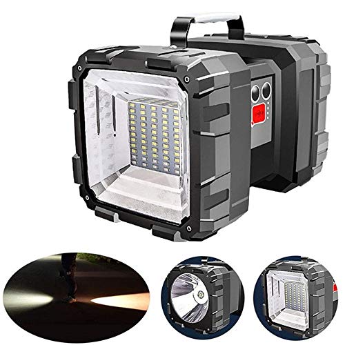 Fdrirect Lanterna de Cabeça Dupla Holofote USB Recarregável Portátil Ao Ar Livre Super Brilhante Luz